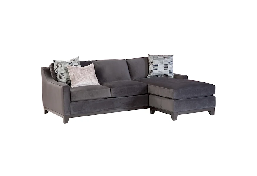 Janet Contemporary Sofa with Chaise by Jonathan Louis at Morris Home