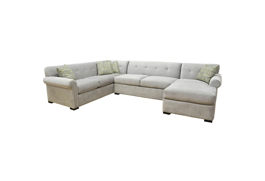 Johannah Sectional with Right-Facing Chaise by Jonathan Louis at Morris Home
