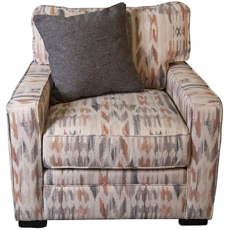 Eddie Arm Chair with Accent Pillow