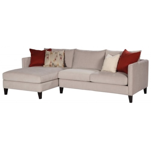 Contemporary Left-Facing Sofa Chaise 