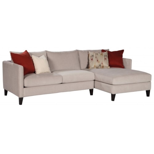 Contemporary Right-Facing Sofa Chaise 