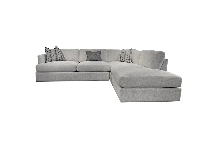 Leon Sectional with Right-Facing Chaise by Jonathan Louis at Morris Home