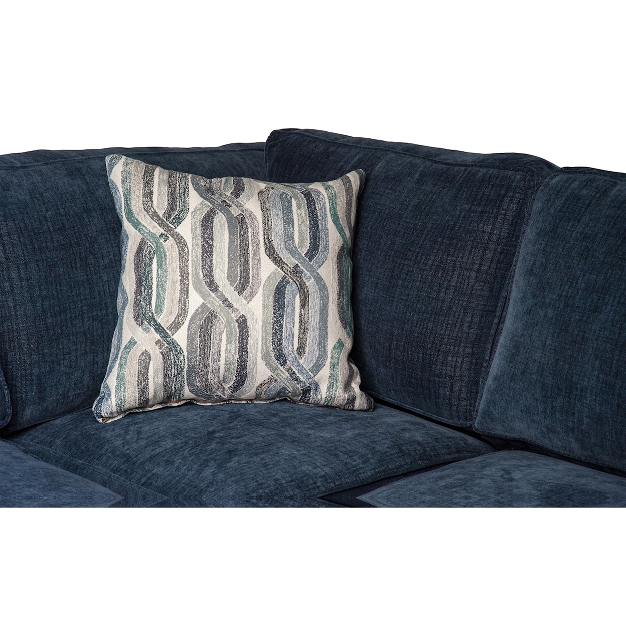 Jonathan Louis Linda Linda Sectional Sofa with Accent Pillows