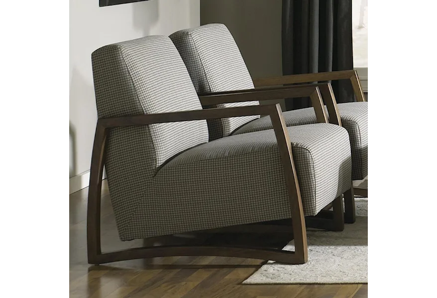 Mansfield Wood Accent Chair by Jonathan Louis at Morris Home