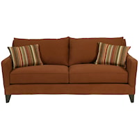 Contemporary Sofa with Sloping Track Arms