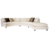 Jonathan Louis Marni Convex Sectional Sofa