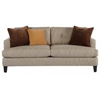Casual Sofa with Tapered Wood Legs
