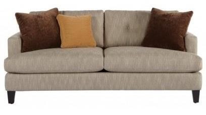 Casual Sofa with Tapered Wood Legs