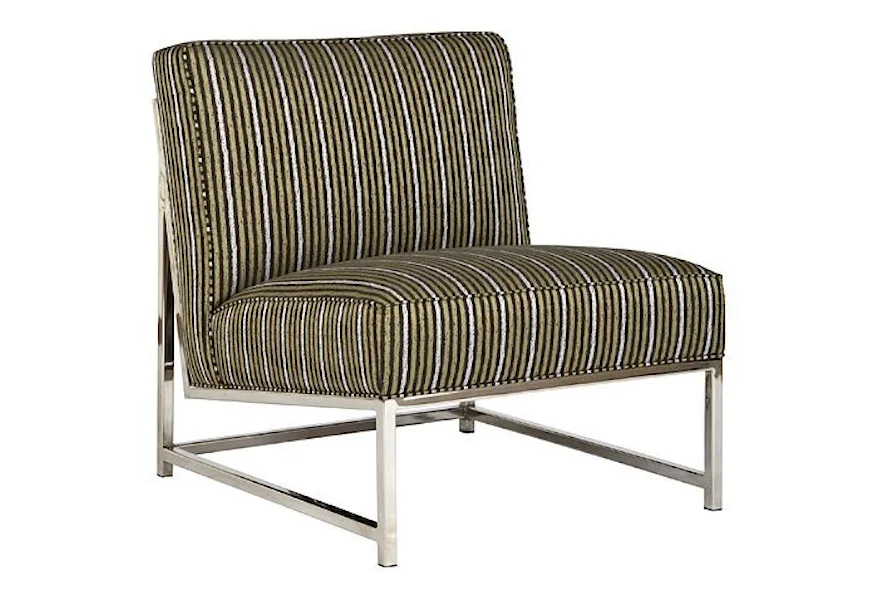 Moore Fabric Metal Accent Chair by Jonathan Louis at Morris Home
