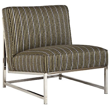Fabric Metal Accent Chair