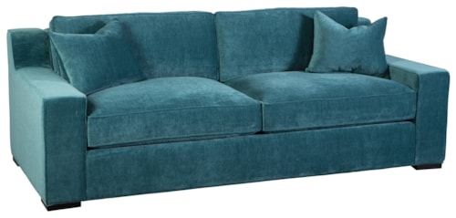 Casual Sofa with Wide Track Arms