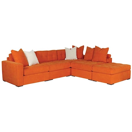 5-Piece Sectional with Ottoman