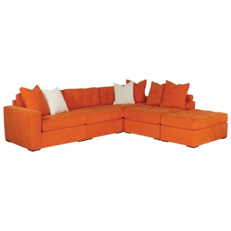 5-Piece Sectional with Ottoman