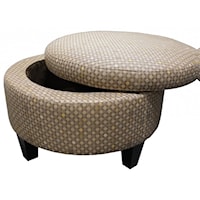 Small Round Storage Ottoman