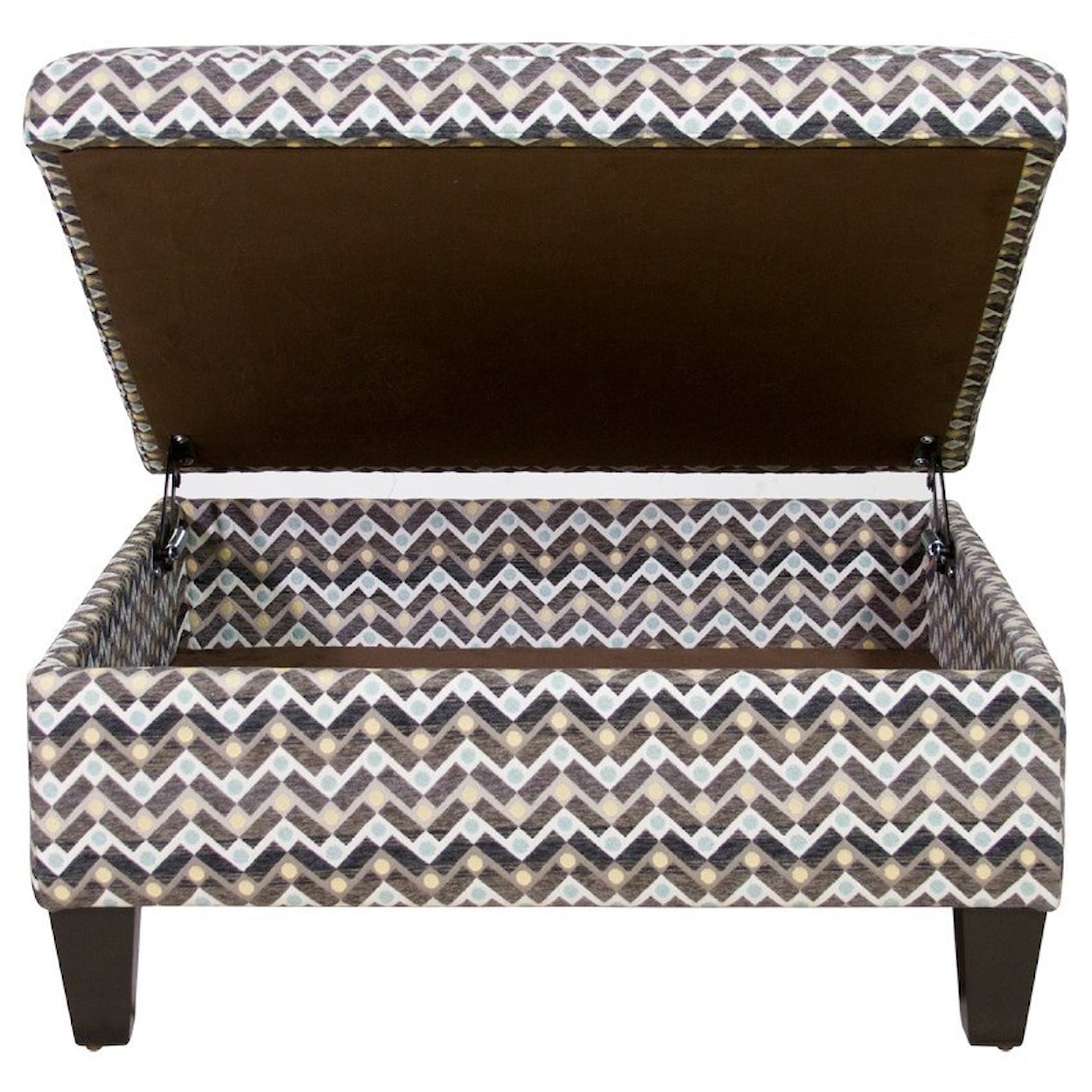 Jonathan Louis Ottomans Medium Square Storage Ottoman