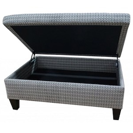 Small Rectangle Storage Ottoman