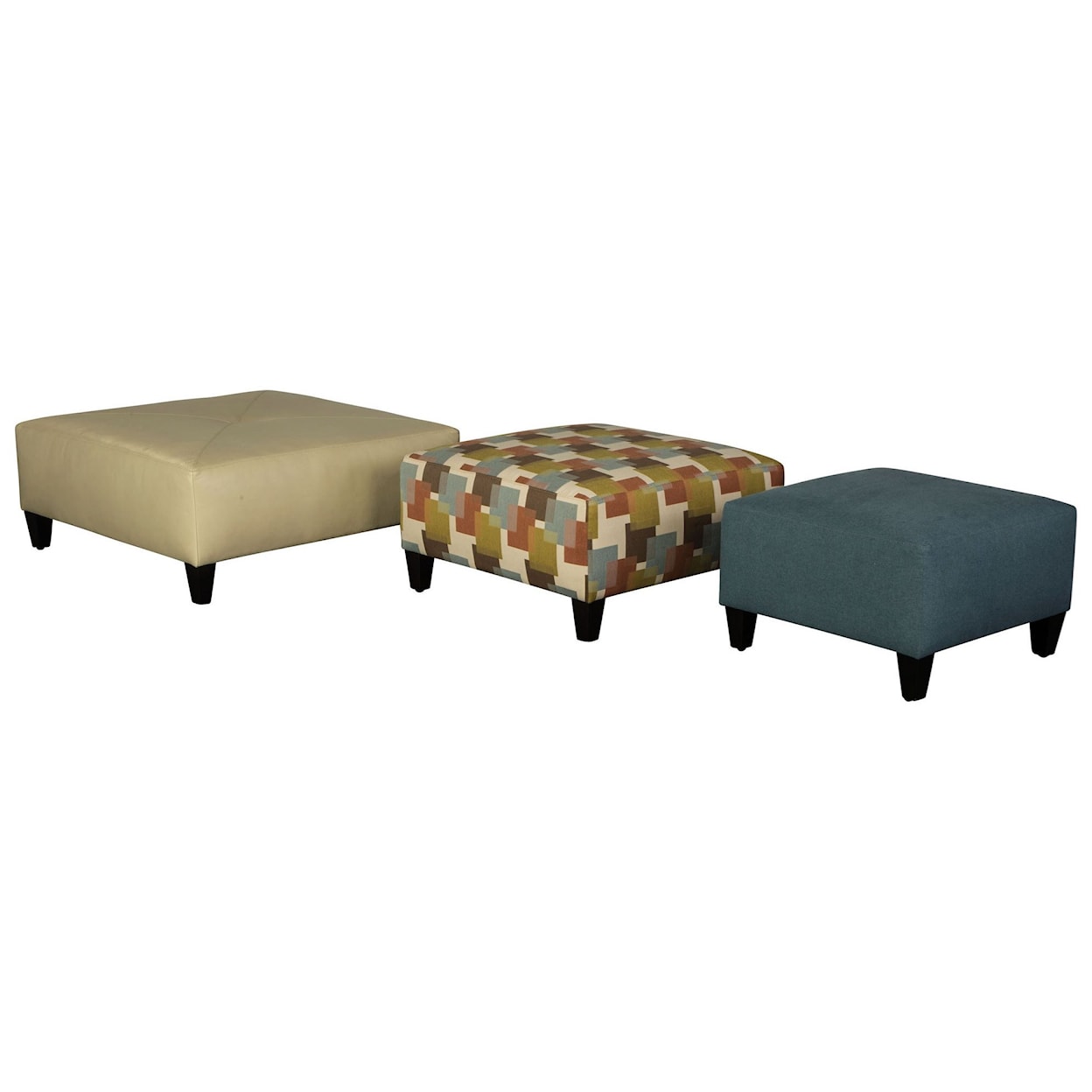 Jonathan Louis Ottomans Medium Square Ottoman