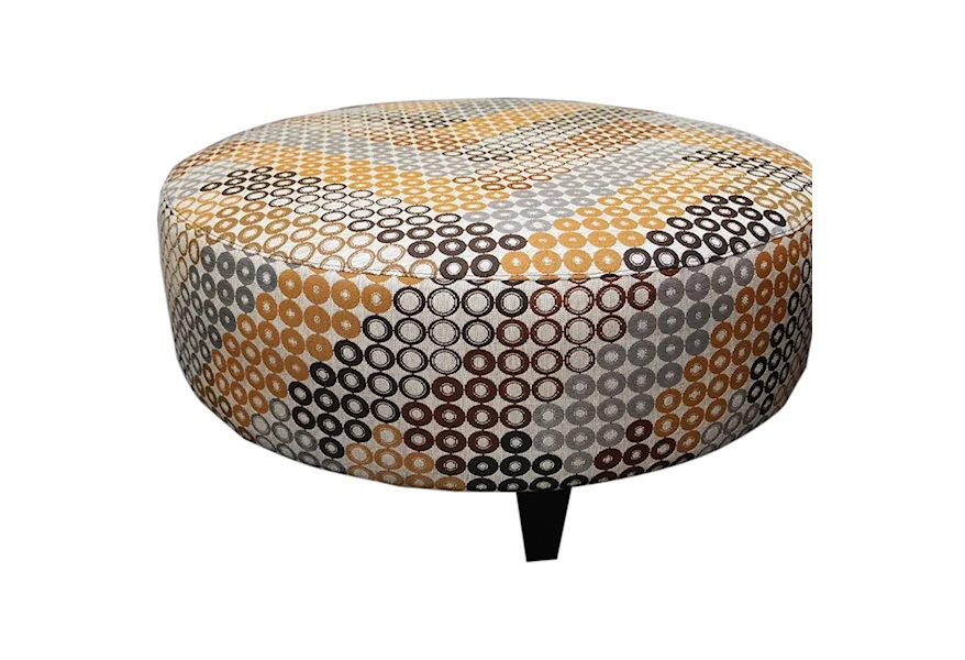 Ottomans Large Round Ottoman by Jonathan Louis at Morris Home