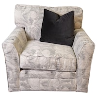 Swivel Chair with Accent Pillow