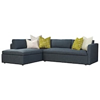 Contemporary Sectional with Left-Facing Chaise 