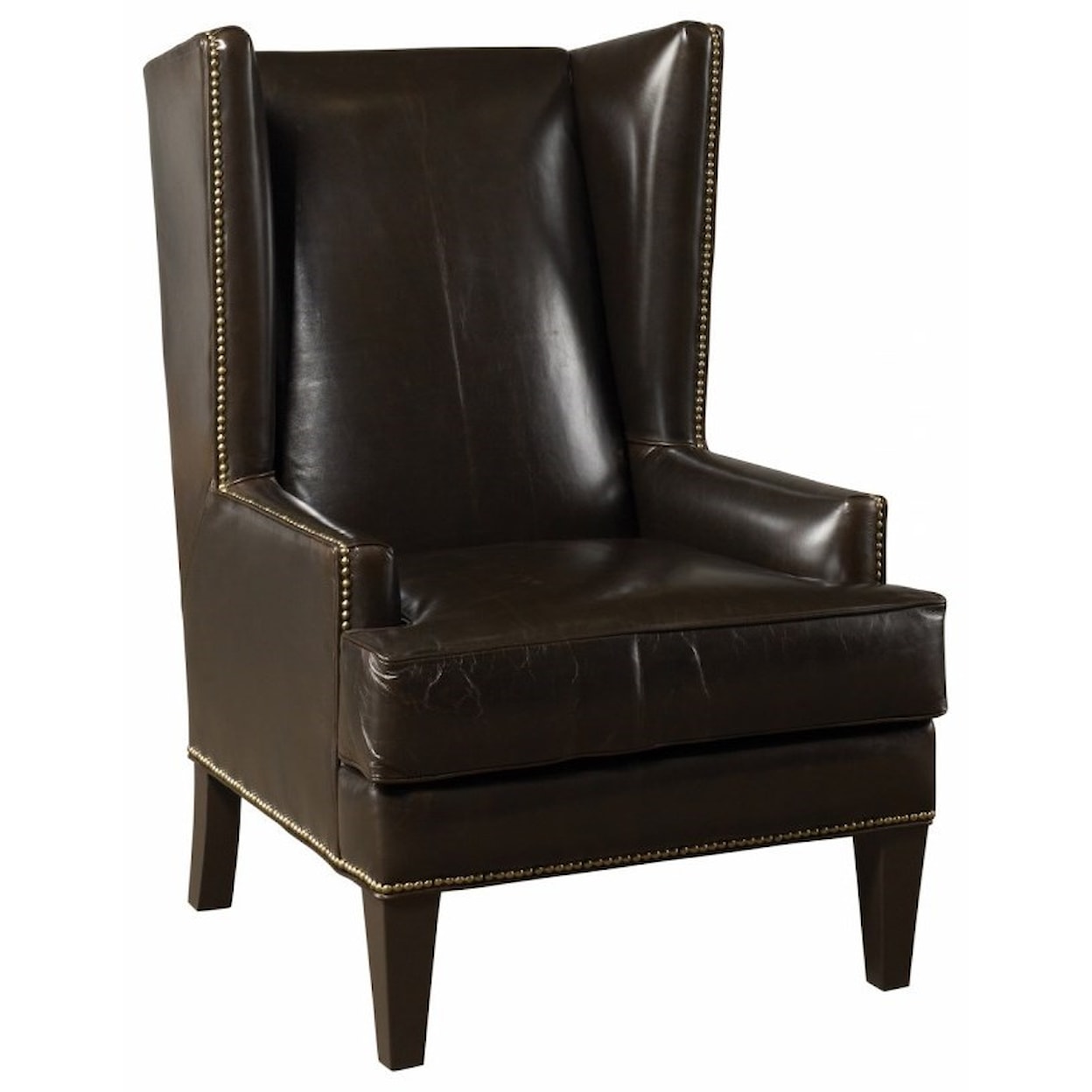 Jonathan Louis Ridley Leather Wing Chair