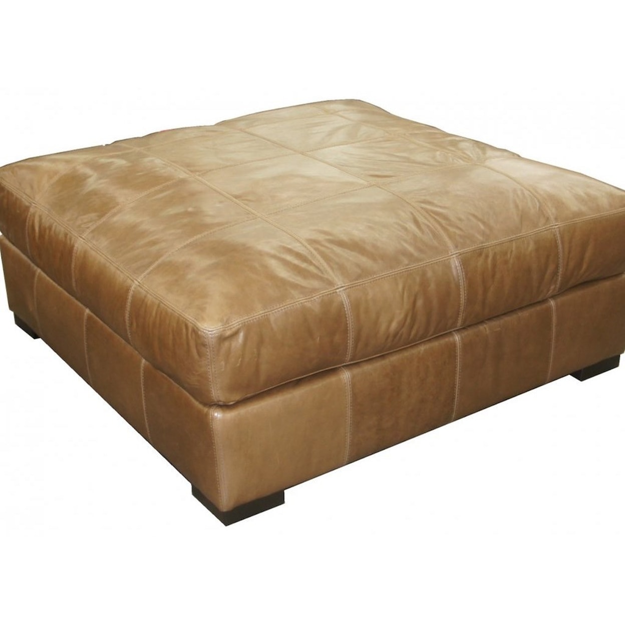 Jonathan Louis Riley Leather Cocktail Ottoman