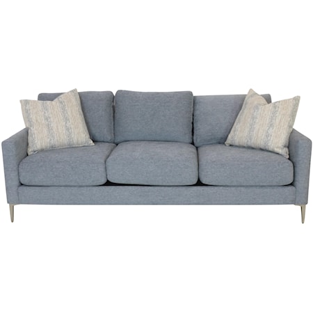 Sofa With Two Accent Pillows