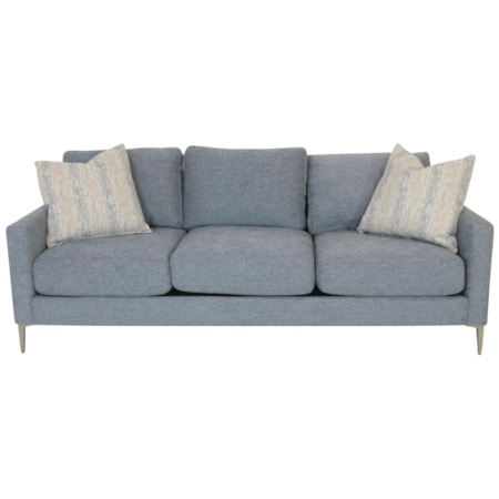 Sofa With Two Accent Pillows