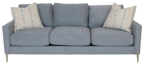 Sofa With Two Accent Pillows