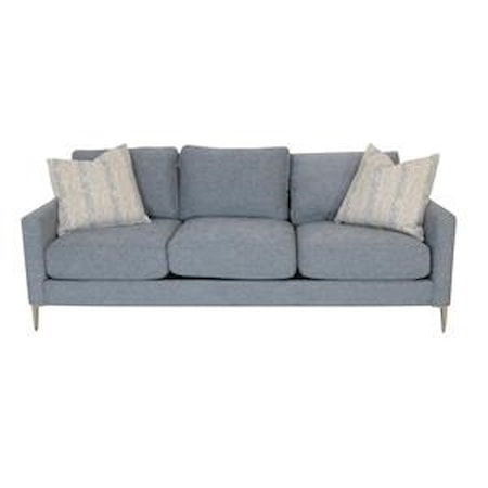 Sofa With Two Accent Pillows