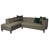 Contemporary 2-Piece L-Shaped Sectional with Chaise