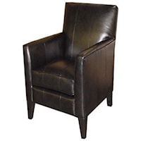 Contemporary Upholstered Leather Accent Chair