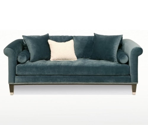Contemporary Sofa with Tufted Seat