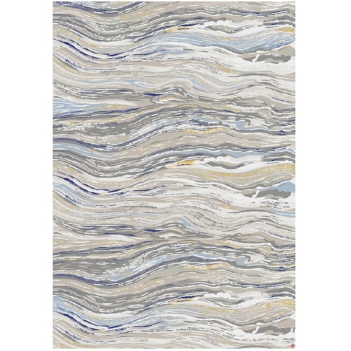5' 3"x7' 10" Rectangle Striped Area Rug