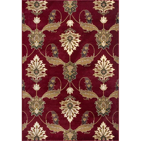 2'2" X 7'11" Red Palazzo Area Rug