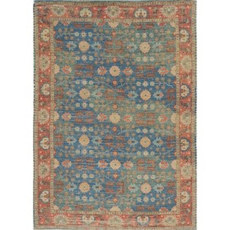 7'6" x 9'6" Blue/Red Traditions Rug