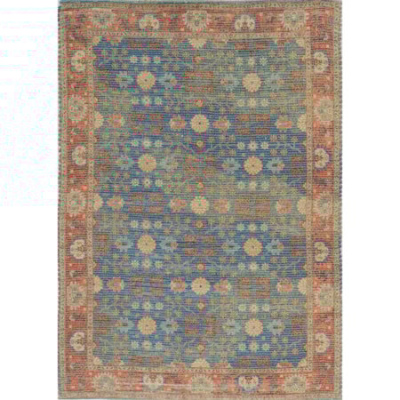 8' 6" x 11"6" Blue/Red Traditions Rug