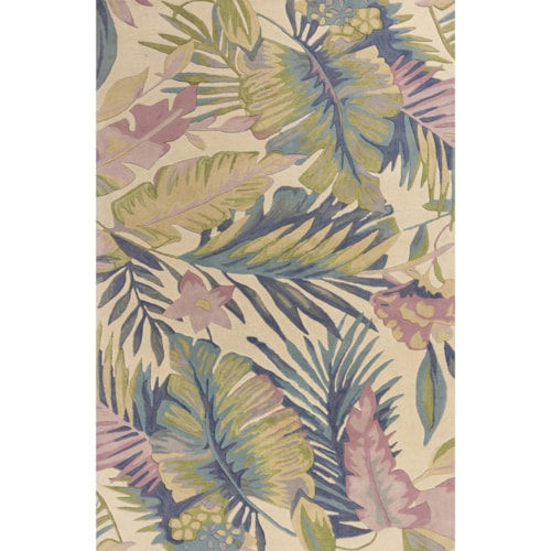 7'6" Pastel Tropics Round Rug