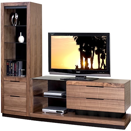 Small Left Side Wall Unit with 1 Pier