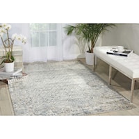 5'3" x 7'5" Blue Rectangle Rug