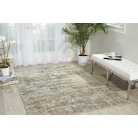 5'3" x 7'5" Teal Rectangle Rug