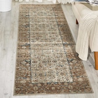 2'2" x 7'7" Taupe Runner Rug