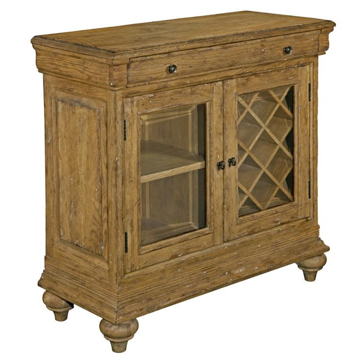 Kincaid Furniture Artisan's Shoppe Dining - Antique Caramel Sauvignon Cabinet