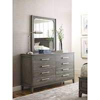 Sellers Solid Wood 8-Drawer Dresser and Mirror Set