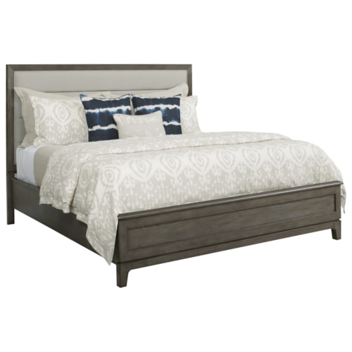 Ross King Upholstered Panel Bed