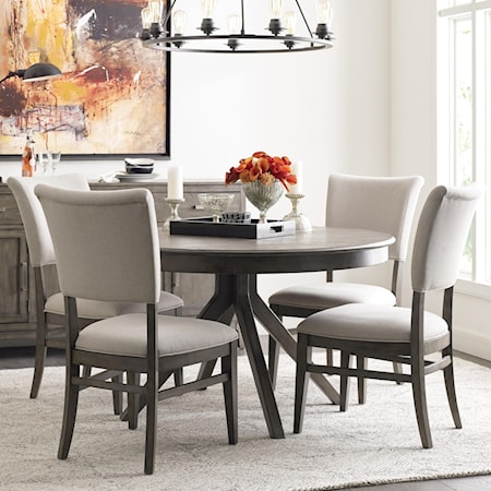 Round Dining Table Set with 4 Chairs