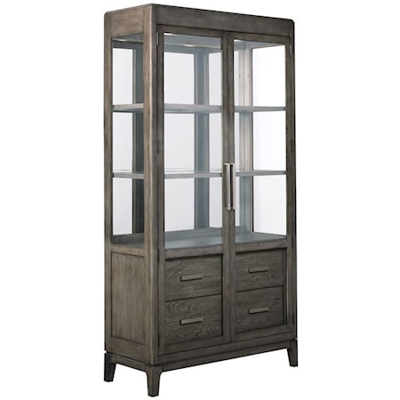 Harrison Solid Wood Display Cabinet with Lighting