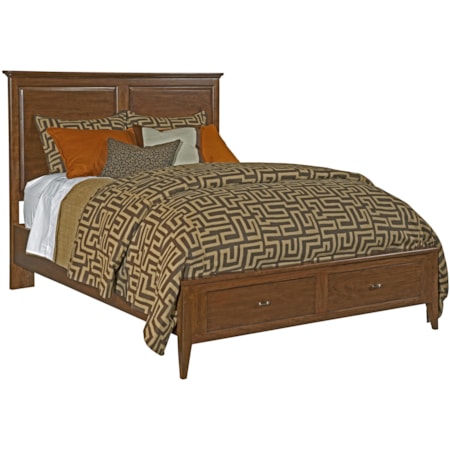 Queen Storage Panel Bed