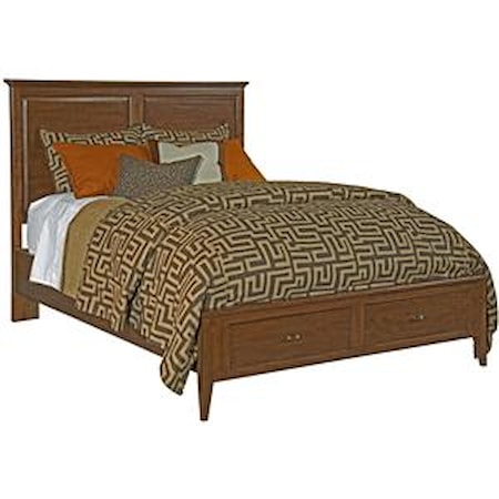 Queen Storage Panel Bed