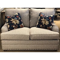 Loveseat with Nail Head Trim
